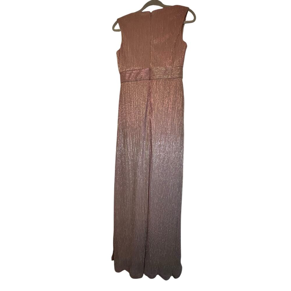 Marina Pink and Gold Gown - Size 4 - Picture 5 of 16